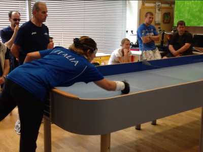 La barese Chiara Di Liddo durante una fase di attacco nel campionato mondiale di Showdown con la nazionale italiana